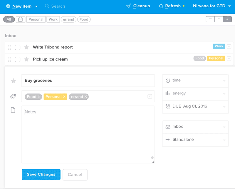 These become checklists when the notes are fully expanded.